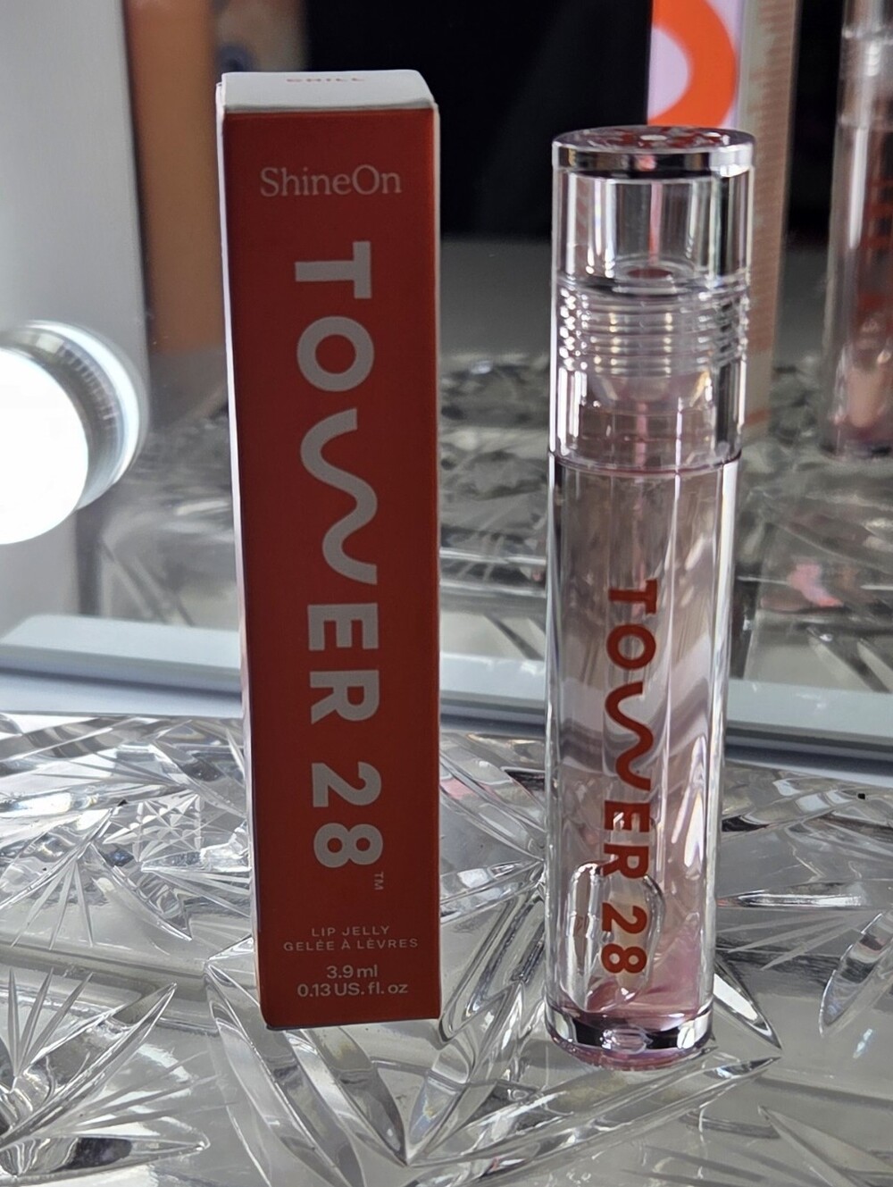 Tower 28 ShineOn Lip Jelly Lip Gloss Chill NIB Full Size 3.9ml